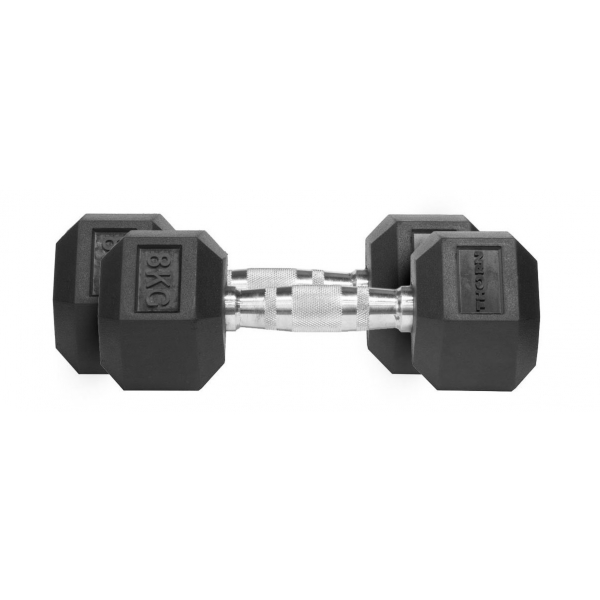 HANTEL THORN FIT HEX RUBBER DUMBBELL 8,0KG [PAIR]